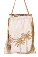 Gilded Palm Dreams - Drawstring Bag