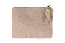 Gemstone Sparkle: The Linen Clutch with Fairouz Stones