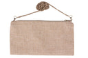 "Desert Gold" - Hand-Beaded Linen Cross Bag