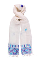 Artisan Linen Embroidered Scarf – North Sinai