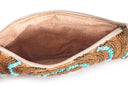 Elegant Eternity: A Hand-beaded Infinity Clutch Embellished with Radiant Stones in Oxide