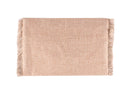 Oceanic Opulence: Shell and Pearl Envelope Linen Clutch