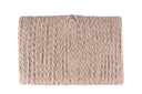Coastal Charm: Hand-weaved Fairouz Stone, Shell and Tassel Envelope Clutch