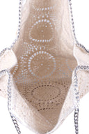 Hand-Crocheted Shoulder Bag Gold Trims