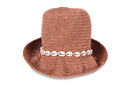 Burlap Hat with Shells