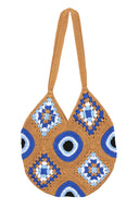 Hand-Crocheted EYE Tiles Tote Bag