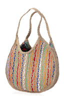 Hand-Braided Multicolor Shoulder Bag