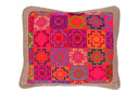 "Radiant Etamin Patchwork Cushion"
