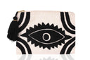 "Eyeconic Charm" - Hand-Embroidered Clutch