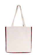 "Sunset Palms Embroidered Tote"
