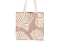 "Seashell Stoll" - Hand-Embroidered Tote Bag