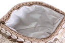 Tasseled Treasure: Sea Shell Clutch with Pom Coins
