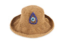 "Sunspell Hat" - Hand-Beaded Serma Eye Hat