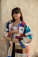 Egyptian Handmade Patchwork Kimono - Bohemian Style (SHORT)