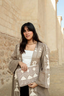 "Tales Woven Linen Kaftan"