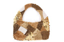 Hand Beaded Golden Mosaic  Handbag