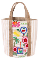Sandsational Style: The Linen Tropical Beach Bag