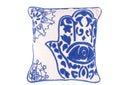 "Blue Hamsa Serenity Cushion"