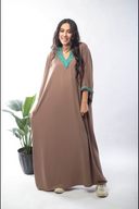 Sparkle in the Sun with the Galabeya Embellished with Turquoise Stones