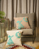 "Soulful Softness: Sufi Square Cushion"