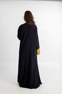 Glow in the Dark with the Abaya Embellished with Shiny Gold Sequins