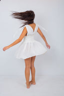 White Elastic Waist Summer Dress: "Effortless Elegance: The White Summer Dream Dress"