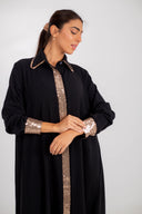 Bronze Glamour: The Sequined Shirt Dress