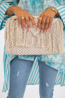 "Woven Envelope Whispers: The Makrameya Clutch"