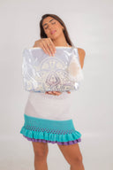 Sandy Shores: Transparent Pouch with a Splash of Color