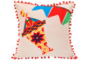 "Patchwork Perfection: Fanous Lantern Cushion"
