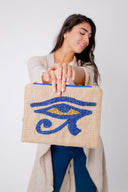 شنطة خيش عين حورس خرز