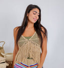 "Crochet Dreams: Backless Crochet Top"