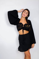 "Knit Wit: Boho Knitted Top"