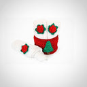 Christmas towel holder + 3 towels