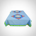 Khayameya Border: A Blue Tablecloth with a Stunning Inset