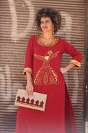 Twirl into Style with our Handmade Embroidered "Dervishes" Galabeya!