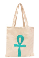"Symbolic Chic: The Key of Life Tote"