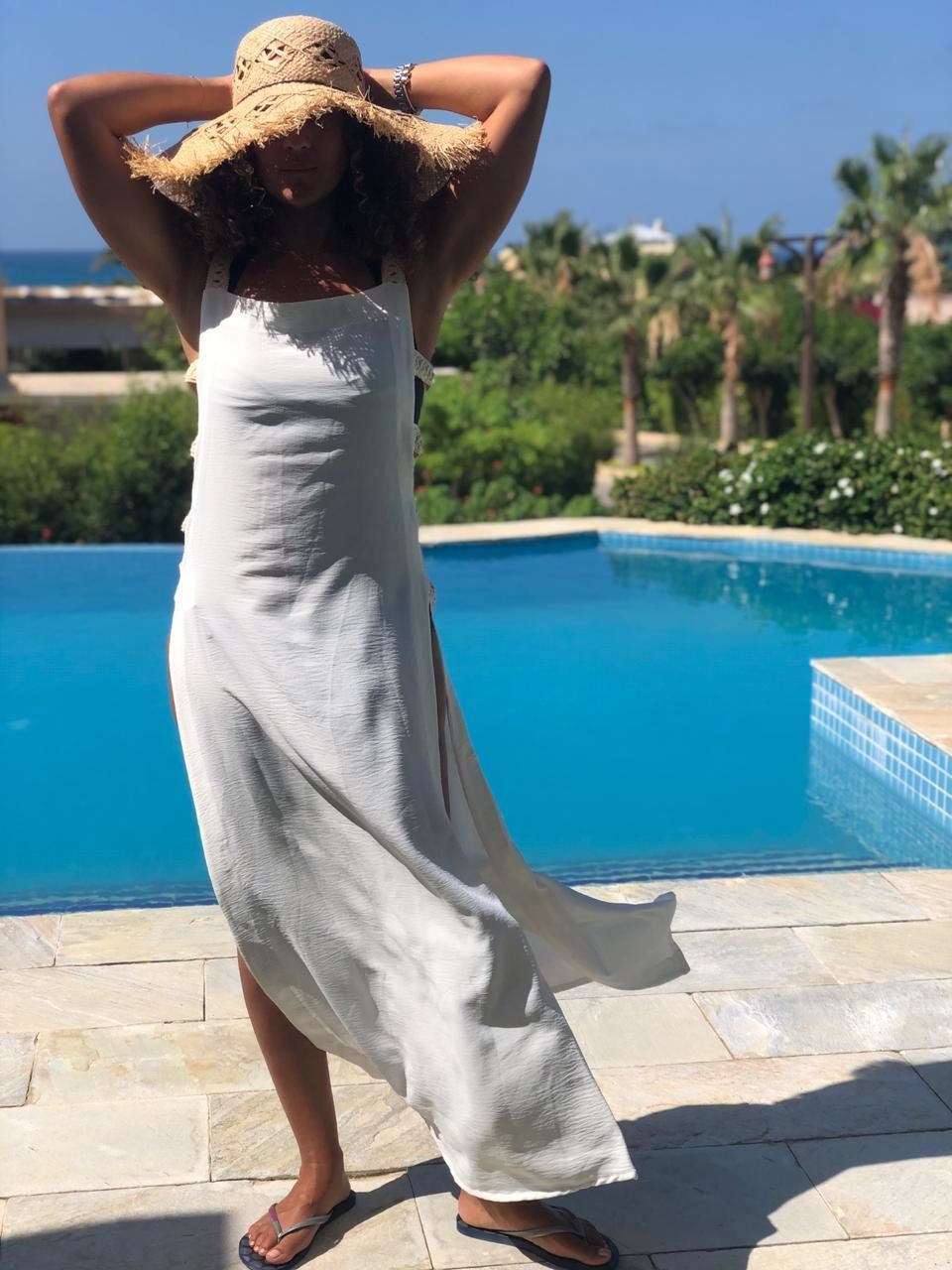 Sunkissed Backless Dress for a Beachy Day Tawasol Egypt