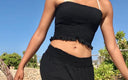 "Stretch to Impress: Stretch Crop Top"