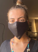 Black mask for adults.