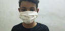 Striped Mask with elastic bands for kids.  -  Our masks are composed of 3 layers including a filter and a nose support