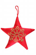 Handmade Christmas decoration, embroidered star Size 25*25cm