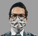 STRIPPED MASK FOR ADULTS. - OUR MASKS ARE COMPOSED OF 3 LAYERS INCLUDING A FILTER AND A NOSE SUPPORT.