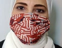 قناع ريترو - تتكون الأقنعة من 3 طبقات بما في ذلك مرشح ودعم الأنف