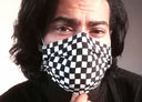 Checkered mask - Masks are composed of 3 layers including a filter and nose support