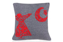 "Soulful Softness: Sufi Square Cushion"