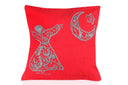"Soulful Softness: Sufi Square Cushion"