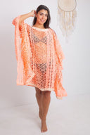 Beach cover-up in Coral Pink