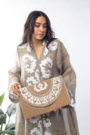 Blooming Beauty: The Lotus Clutch with Beaded Embellishments