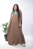 Sparkle in the Sun with the Galabeya Embellished with Turquoise Stones